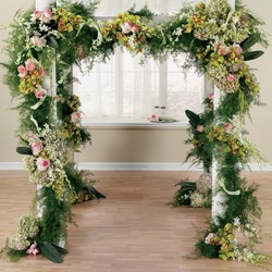 Floral Arch/Huppah from Backstage Florist in Richardson, Texas
