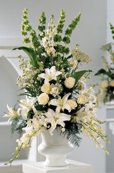 Classic White Arrangement from Backstage Florist in Richardson, Texas