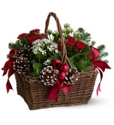 Christmas Garden Basket from Backstage Florist in Richardson, Texas