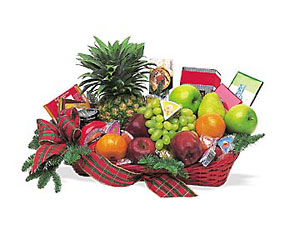 Fruit and Gourmet Basket from Backstage Florist in Richardson, Texas