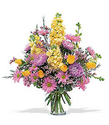 Yellow & Lavender Delight from Backstage Florist in Richardson, Texas