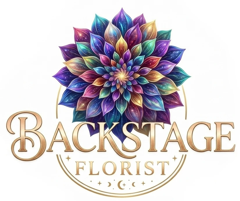 Backstage Florist. 2050 North Plano Road in Richardson, Texas. Call 972-644-6666 