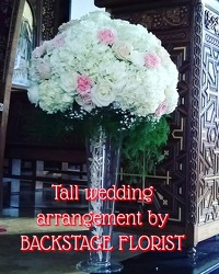 Tall Centerpiece from Backstage Florist in Richardson, Texas
