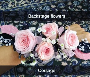Corsage  from Backstage Florist in Richardson, Texas