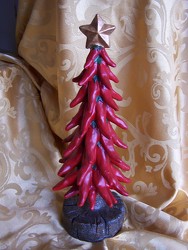 C-125 Chili Pepper Christmas Tree from Backstage Florist in Richardson, Texas