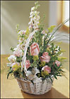 FTD Blushing Beauty Basket from Backstage Florist in Richardson, Texas