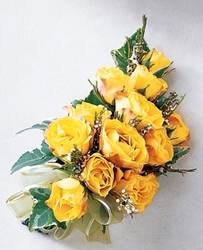Sweet Sunshine Corsage from Backstage Florist in Richardson, Texas