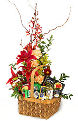 FTD Blooming Gourmet Basket from Backstage Florist in Richardson, Texas