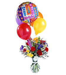 FTD Colorburst Birthday Arrangement from Backstage Florist in Richardson, Texas