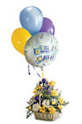 FTD Baby Boy Bouquet with Balloons from Backstage Florist in Richardson, Texas
