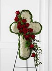 The FTD Floral Cross Easel from Backstage Florist in Richardson, Texas