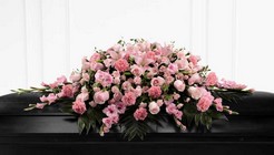 The FTD Sweetly Rest(tm) Casket Spray from Backstage Florist in Richardson, Texas