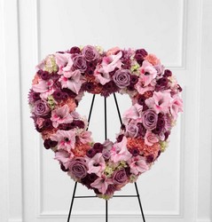 The FTD Eternal Rest(tm) Standing Heart  from Backstage Florist in Richardson, Texas