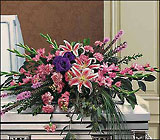 Triumphant Casket Spray from Backstage Florist in Richardson, Texas