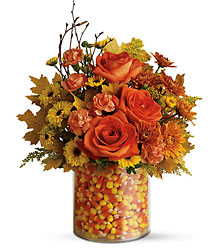 Candy Corn Surprise Bouquet from Backstage Florist in Richardson, Texas