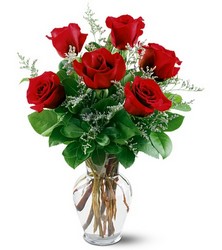 6 Red Roses from Backstage Florist in Richardson, Texas