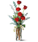 Six Red Roses from Backstage Florist in Richardson, Texas